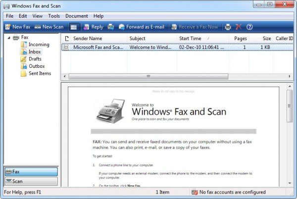 download windows fax and scan software
